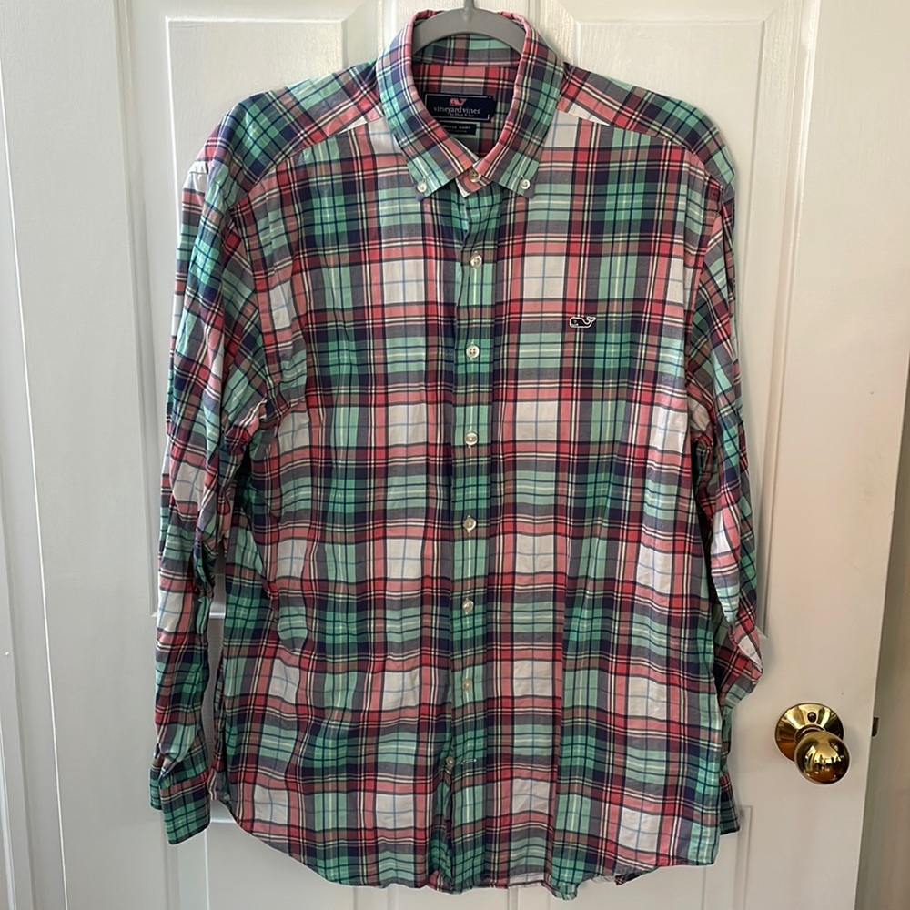 Vineyard Vines Whale Shirt Casual Button Down